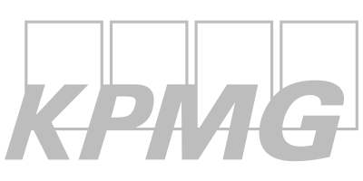 The logo for kpmg.