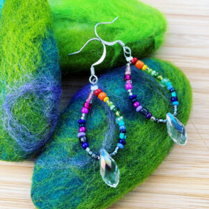 Colorful beaded earrings