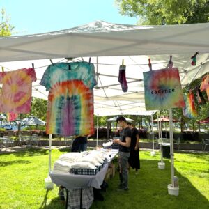 Custom logo apparel for tie dye events