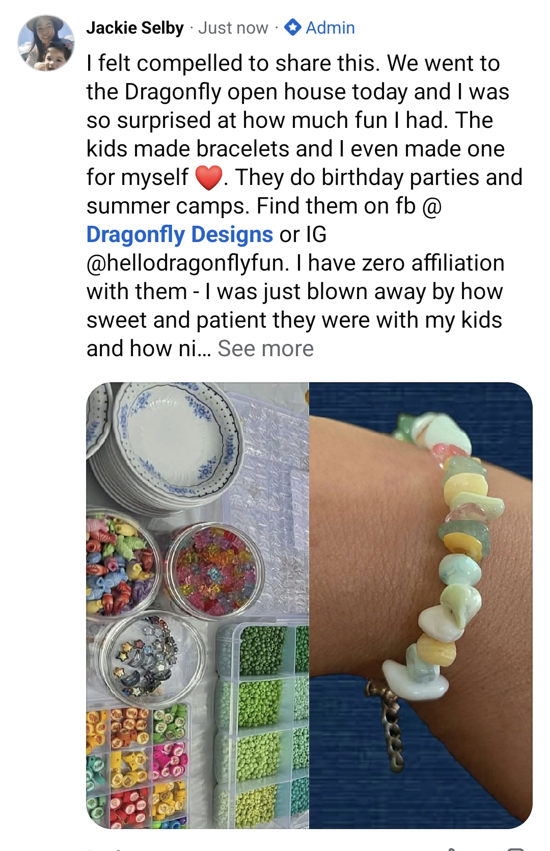 Bay Area summer art camp open house bead bar review